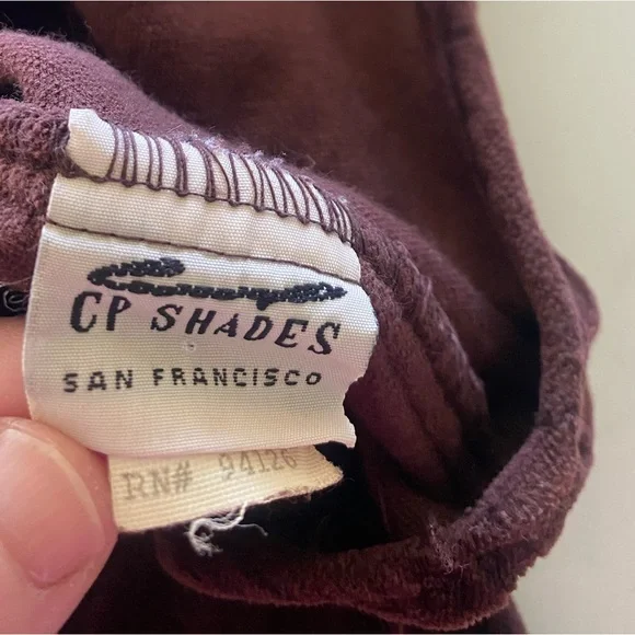 Vintage CP SHADES Brown Velvet Hobo Shoulder Bag - Picture 3 of 5